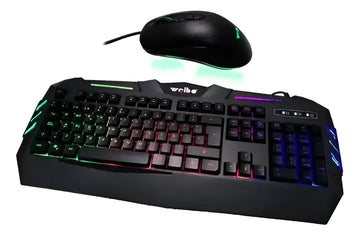 Combo Gamer Teclado/mouse Weibo Wb-520 Rgb Color del mouse Negro Color del teclado Negro