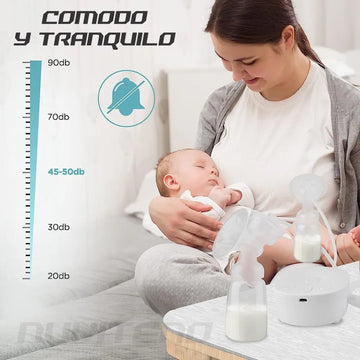 Doble Extractor De Leche Materna Eléctrico Modo Regulable