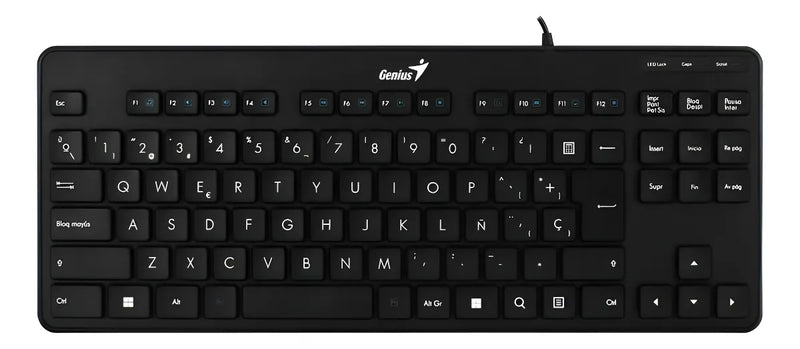 Teclado Compacto Usb Genius Luxemate 110 Español Color Del Teclado Negro