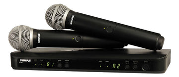 Micrófono Inalámbrico Shure Blx288/pg58-j10 Receptor Doble Color Negro