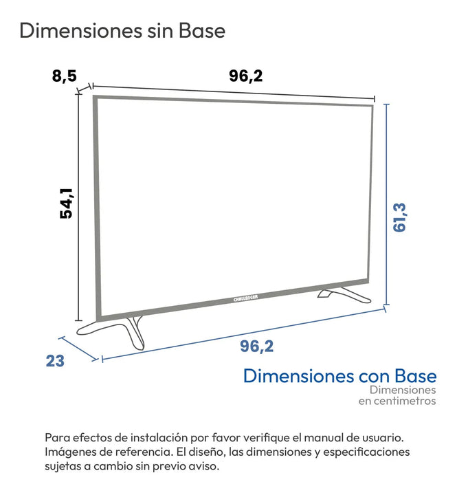 Televisor 43 Pulgadas Google Tv Challenger