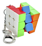 Mini Cubo Rubik Qiyi 3x3x3 Llavero Stickerless Antiestrés
