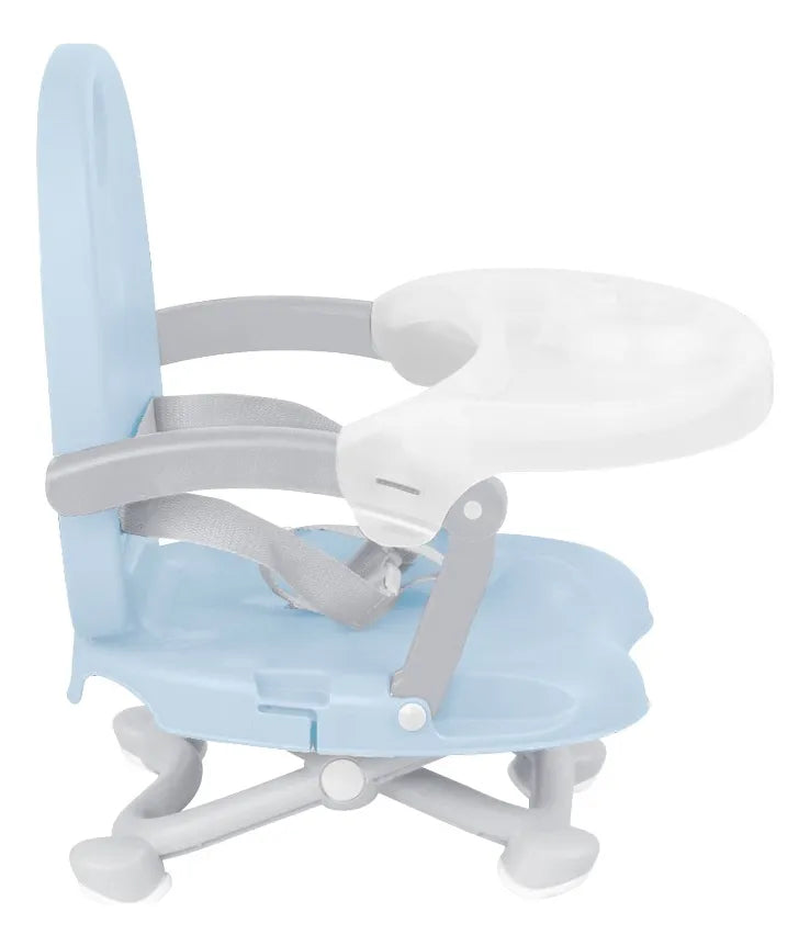 Silla Comer Bebes Azul Tipo Booster 4 Posiciones Altura Peanuts