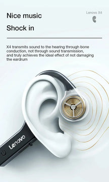 Audifonos Conducción Ósea Lenovo X4 + Xioami Redmi 4 Active Negro