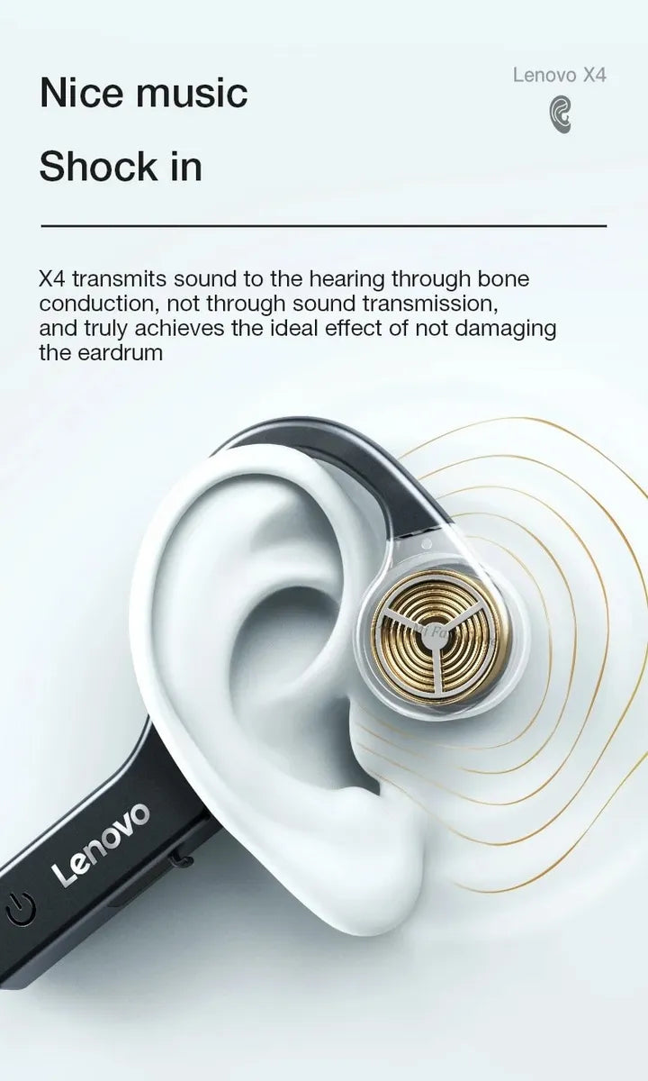 Audifonos Conducción Ósea Lenovo X4 + Xioami Redmi 4 Active Negro