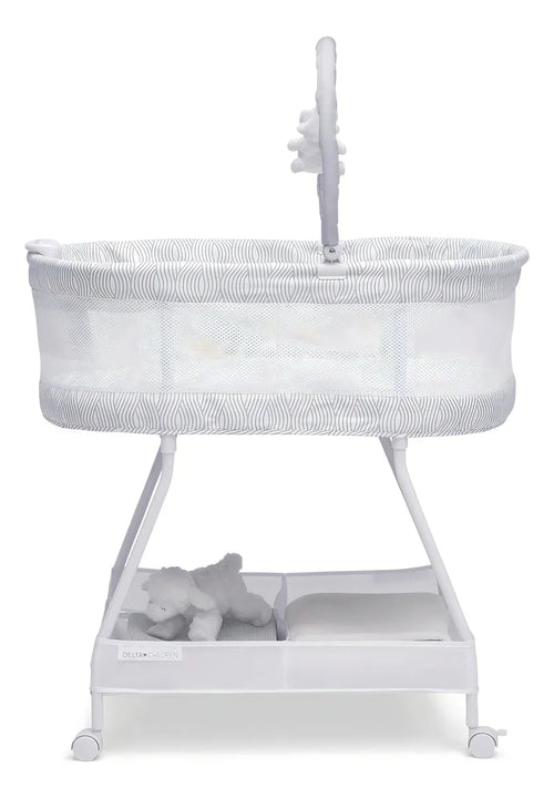 Cesta Delta Para Niños Curve, Blanco/gris, Con Barra Para Ju