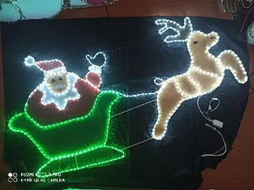 Figuras Navideñas En Luz Led Azul