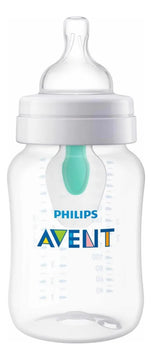 Tetero Biberón Bebe Anticolico Philips Avent 9 Oz Onzas 260 Transparente Airfree 9oz