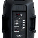 Cabina Aiwa AWSP15TWL Bluetooth Radio Fm Microfono Tripode Color Negro