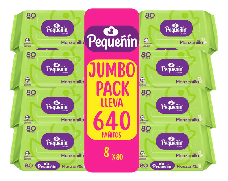 Pañitos Humedos Pequeñin 640und Tollitas Humedas Bebe Pañito