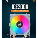 COOLER CPU AIGO ICE200PRO RGB para procesadores Intel y Amd