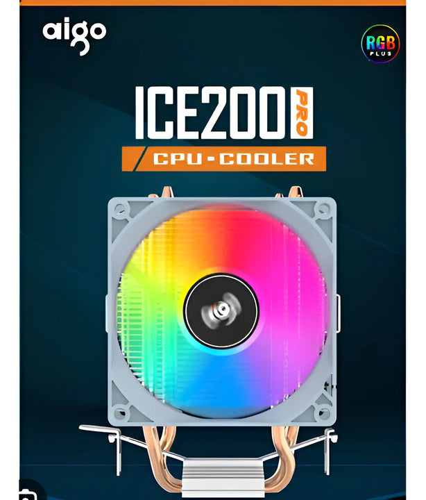 COOLER CPU AIGO ICE200PRO RGB para procesadores Intel y Amd