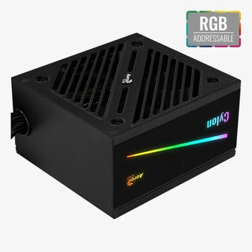 Fuente De Poder Aerocool Cylon Rgb 600w +80 Plus Bronze Black