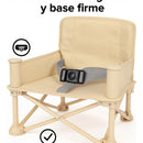 Silla Plegable Para Bebe Portatil Con Bandeja - Comedor Silla Bebe Beige