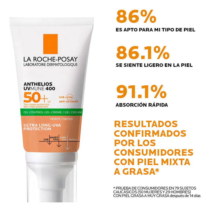 Protector Solar Anthelios Clean To Ap50+50 La Roche Posay 50 mL