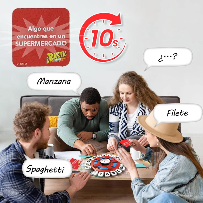 Juego De Mesa Basta Español Niños Stop Agilidad Palabras