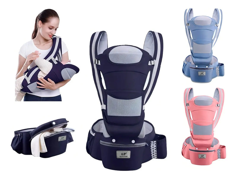 Cargador Canguro Para Bebe Niño Y Niña Jonebel Color Azul Oscuro Algodón Talla M