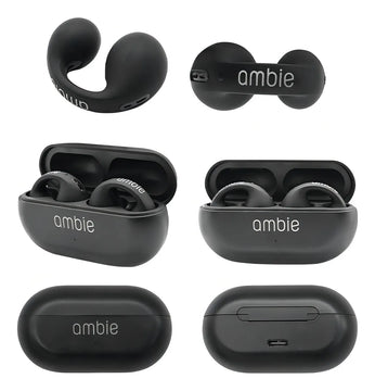 Auriculares deportivos inalámbricos Bluetooth Ambie, color negro