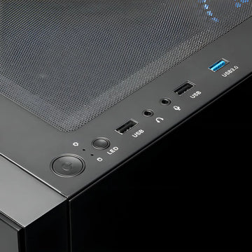 Gabinete Gamdias Talos E3 Argb Cristal Templado Midtower Atx Color Negro