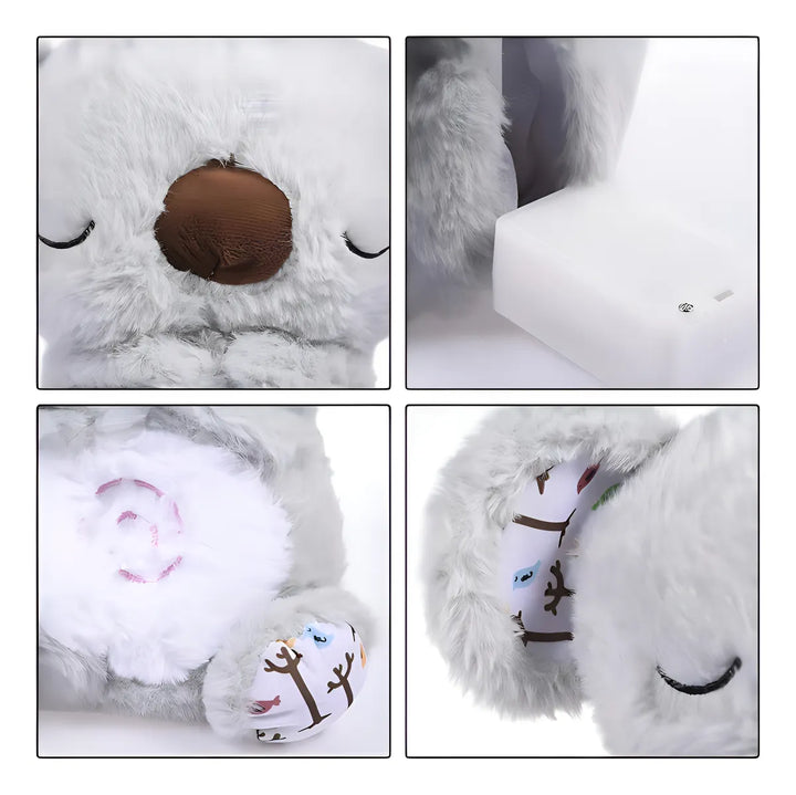 Peluche Que Respira Koala Con Movimiento Juguete Relajante Color Rosa