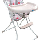 Silla Comedor Bebe Niño + Plato Y Cubiertos En Silicona Color Rosa