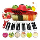 Mandoline Slicer 6en1 Cortadora De Verduras Rallador Cocina Rojo