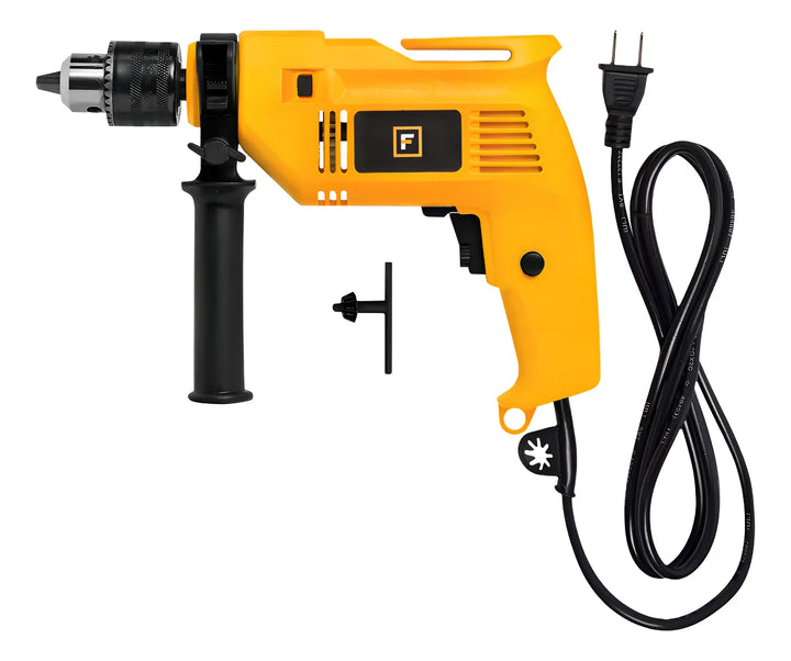 Taladro De Impacto Ferrenovo De 500w Color Amarillo
