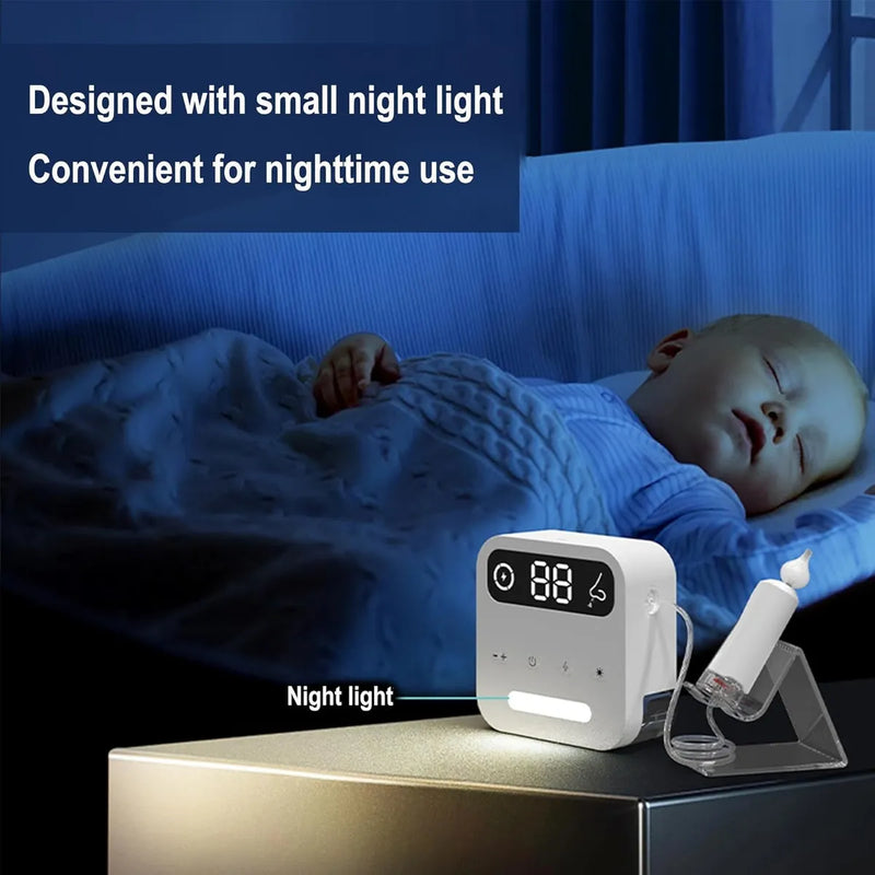 Aspirador Nasal Para Bebe Succión Eléctrica De Nariz Blanco
