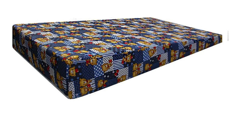 Colchoneta Antireflujo 100x60 En Tela Antifluido + Color Azul Osos Cariñosos