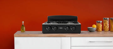 Estufa De Mesa Avellana T Gas Natural Negra Haceb Color Negro