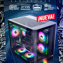 Gabinete Gamer Iceberg Wave Negro 3 Ventiladores Argb