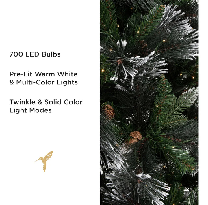 Papyrus Arbol De Navidad Artificial Preiluminado De 7 Pies,