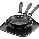 Set X 3pzs. Sartenes 18cm + 22cm Y Plancha 28cm. Farberware Negro