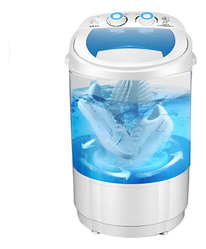 Mini Lavadora Portátil, Semiautomática Blanco