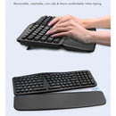 Teclado Inalambrico Ergonomico E-yooso K757 Con Reposamuñeca Negro Inglés