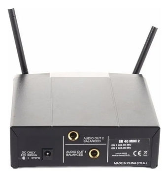 Micrófono Inalámbrico Doble Akg Wms40 Mini Dual De Mano Color Negro