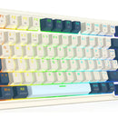 Teclado Wireless Redragon Eisa Pro K686wb Blanco Azul Rgb Ñ Blanco/azul Español Latinoamérica
