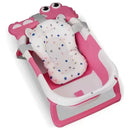 Bañera Plegable Portátil Con Termómetro Y Cojin Malla 6869 Color Rosado Cocodrilo