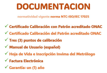 Termómetro Digital Kex Rt-803e Con Certificado Calibración