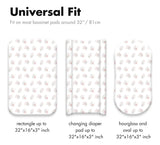 Gllquen Baby Paquete De 4 Sbanas Para Moiss, Transpirables Y