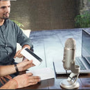 Micrófono Blue Yeti Condensador Omnidireccional color silverS