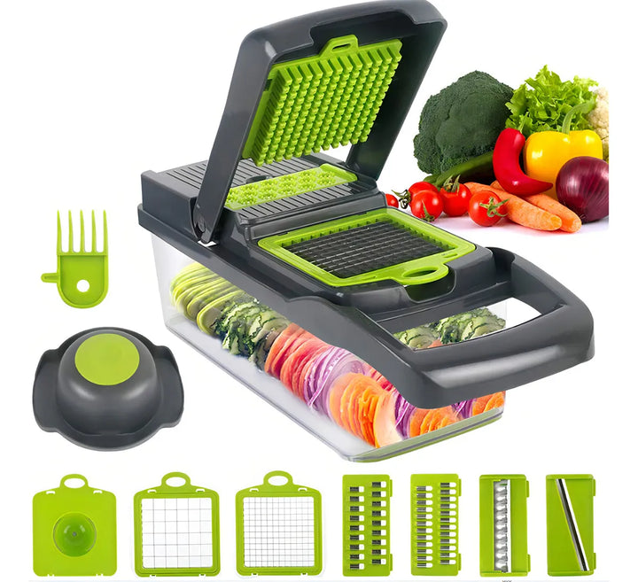 Cortador rallador 16 en 1 para alimentos, verduras y vegetales