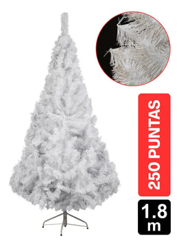 Arbol De Navidad Siberiano 1.8m 250 Puntas Gio Home Pino Navideño Look Natural Base Metalica Artificial Para Decoracion Con Bolas Adornos Extension Cintas Bombillos Botas Campanas Luces Estrella Noel