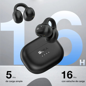Audifonos Inalambricos Clip-ear 1hora Aut210 Auriculares Con Negro