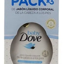Dove Baby Jabón Líquido 3 Und