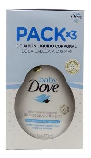 Dove Baby Jabón Líquido 3 Und