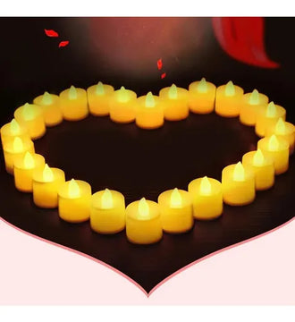 50 Piezas De Velas Led Sin Llama, Suministros Para Fiestas