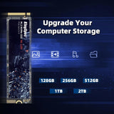 Unidad De Estado Sólido De 1tb Kingspec M.2 Nvme Gen3x4 2280 Negro