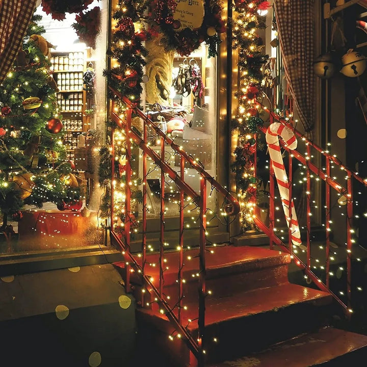 Instalación 200 Led Luz Calida Decoración Navideña Bombillos