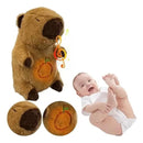 Peluche Capibara Que Respira Con Sonido De 25 Cm Café